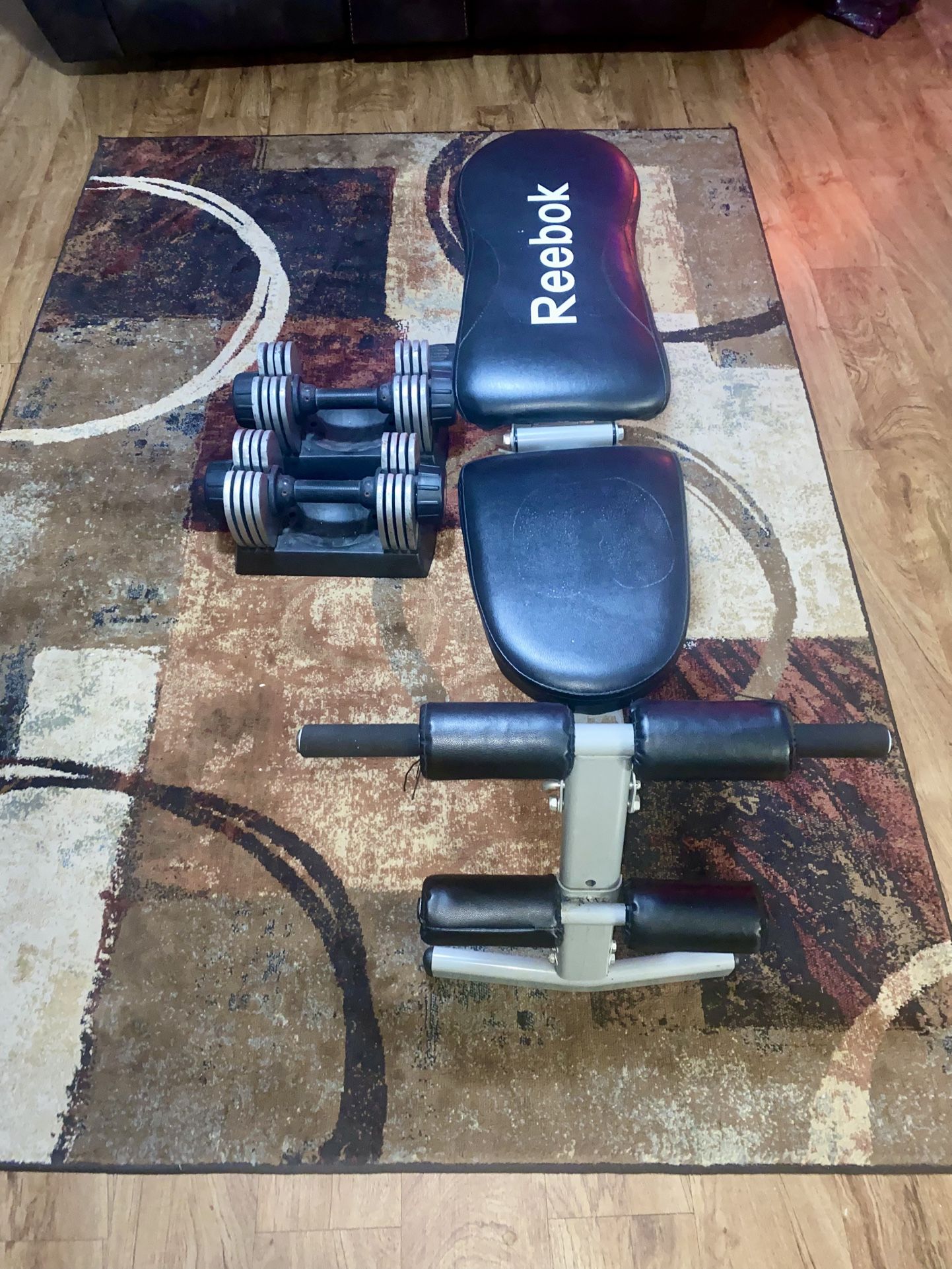 Weights Bench & Adjustable Dumbells