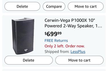Cerwin Vega Speakers Pair
