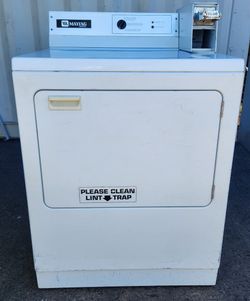 Refurbished Maytag MDE26CSACW Coin-Operated Front Load Electric Dryer