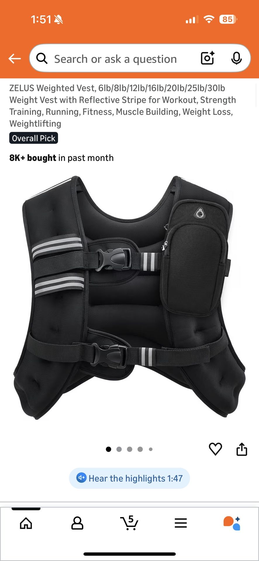 Zelda Weighted Vest - 8lb & 30lb