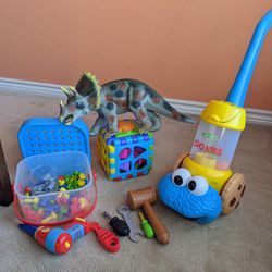 Toys. Sorting Shapes. Cookie Monster Vac. Tools And Screws 