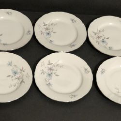 Royal Karlsbad China Blue Fantasy Bread & Butter Plates