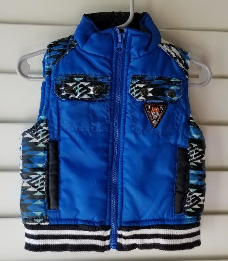 Enyce Blue Puffer Vest Baby Boy Size 12 Months