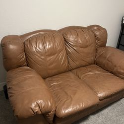 Love Seat Leather Sofa