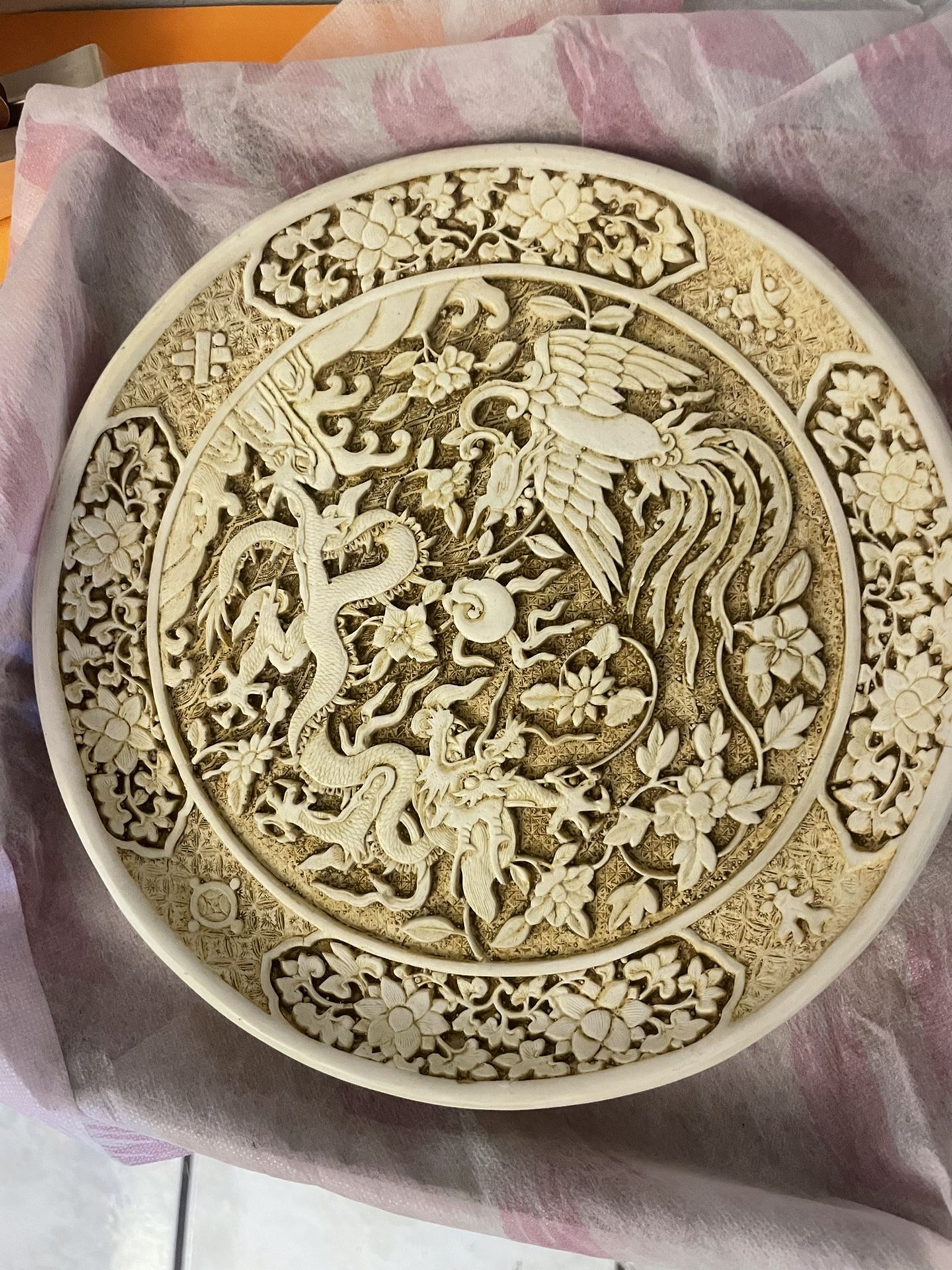 Vintage Chinese Dragon And Phoenix