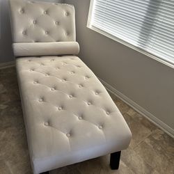 Belleze Modern Chaise Lounge Beige