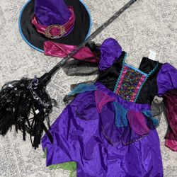 Adorable Witch Costume Size 4-6 (3pcs Set)