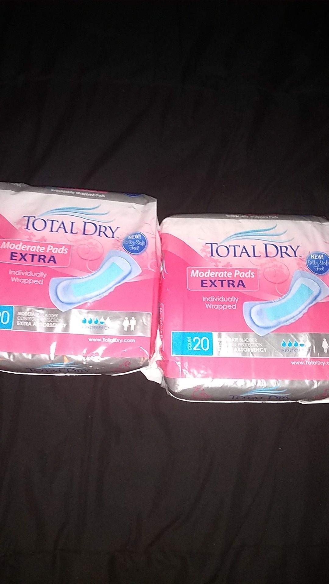 Total dry pads 2 pack of 20