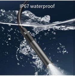 Endoscope Camera with Light, Borescope with 6 LED Lights,Endoscope with 9.8ft Semi-Rigid Snake Camera,IP67 Waterproof Inspection Borescope Camera with