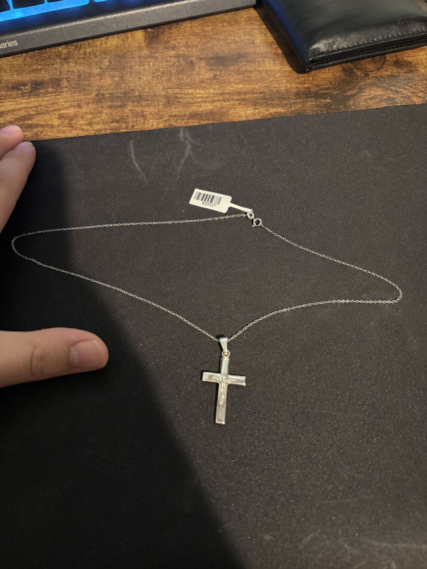 Sterling Sliver Cross Neckless For Women