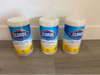 Move out sale: New Clorox Disinfecting Wipes 3-Pack Crisp Lemon.. All three for $15
