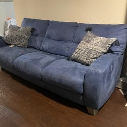 Blue Couch Sofa 