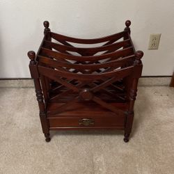 Solid Wood Magazine / Book Shelf Rack