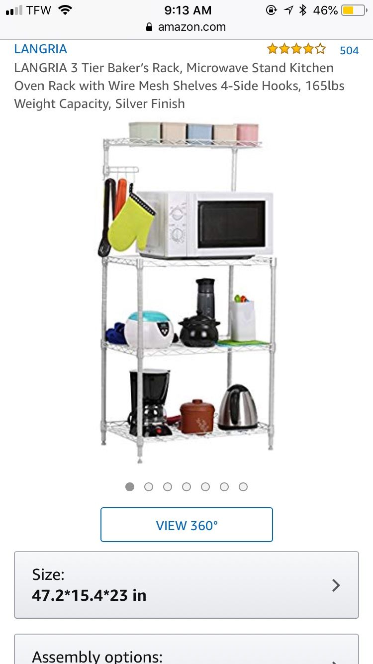 3 tier kitchen rack