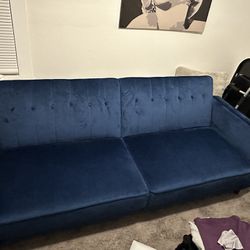 Blue Couch/Futon 
