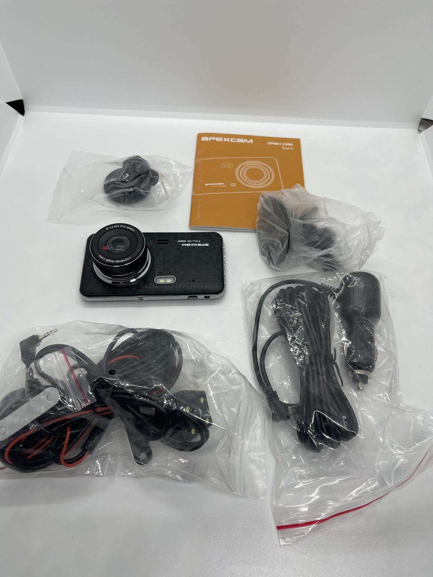 Apexcam TOUR-4 1080P Car Front Rear Dash Cam User Manual