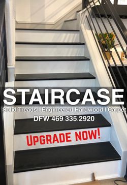 Staircase Upgrade, Wood Carpet
