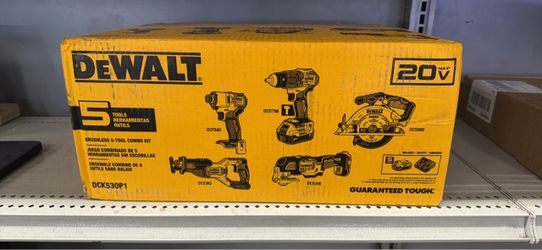 Brand New Sealed - Dewalt 5 combo set BRUSHLESS 20 volt MODEL: DCK530P1