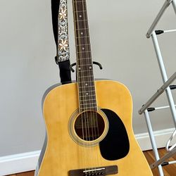 Starter Rogue Guitar, Blonde Basswood/mahogany-stained/ bound sonokelin/chrome hardware 