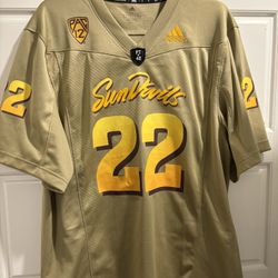 ASU Arizona State Sun Devils Adidas Football Jersey Pat Tillman Patch Size XL