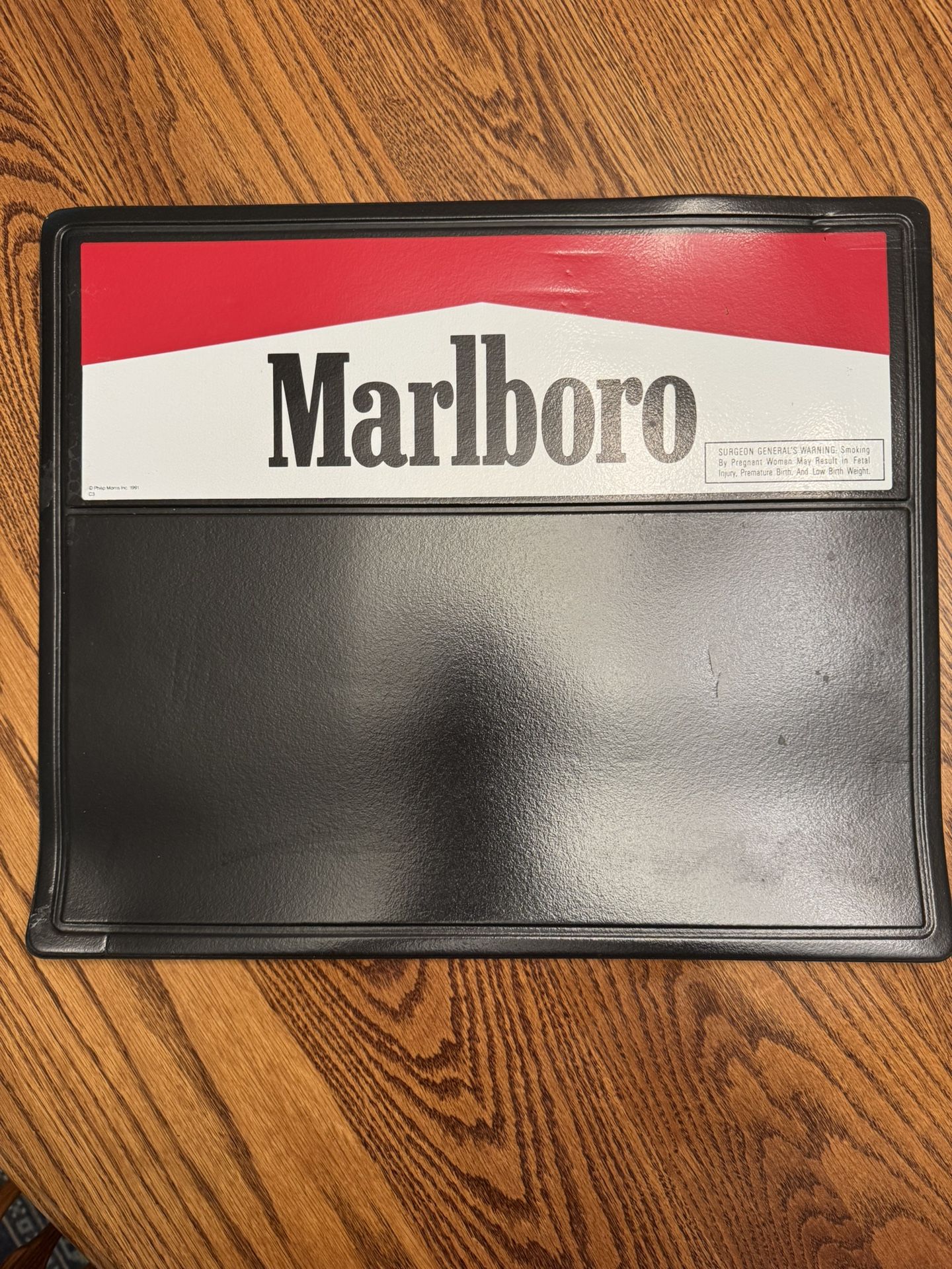 MARLBORO: Rubber Counter Mat, 1991, RARE 18x15