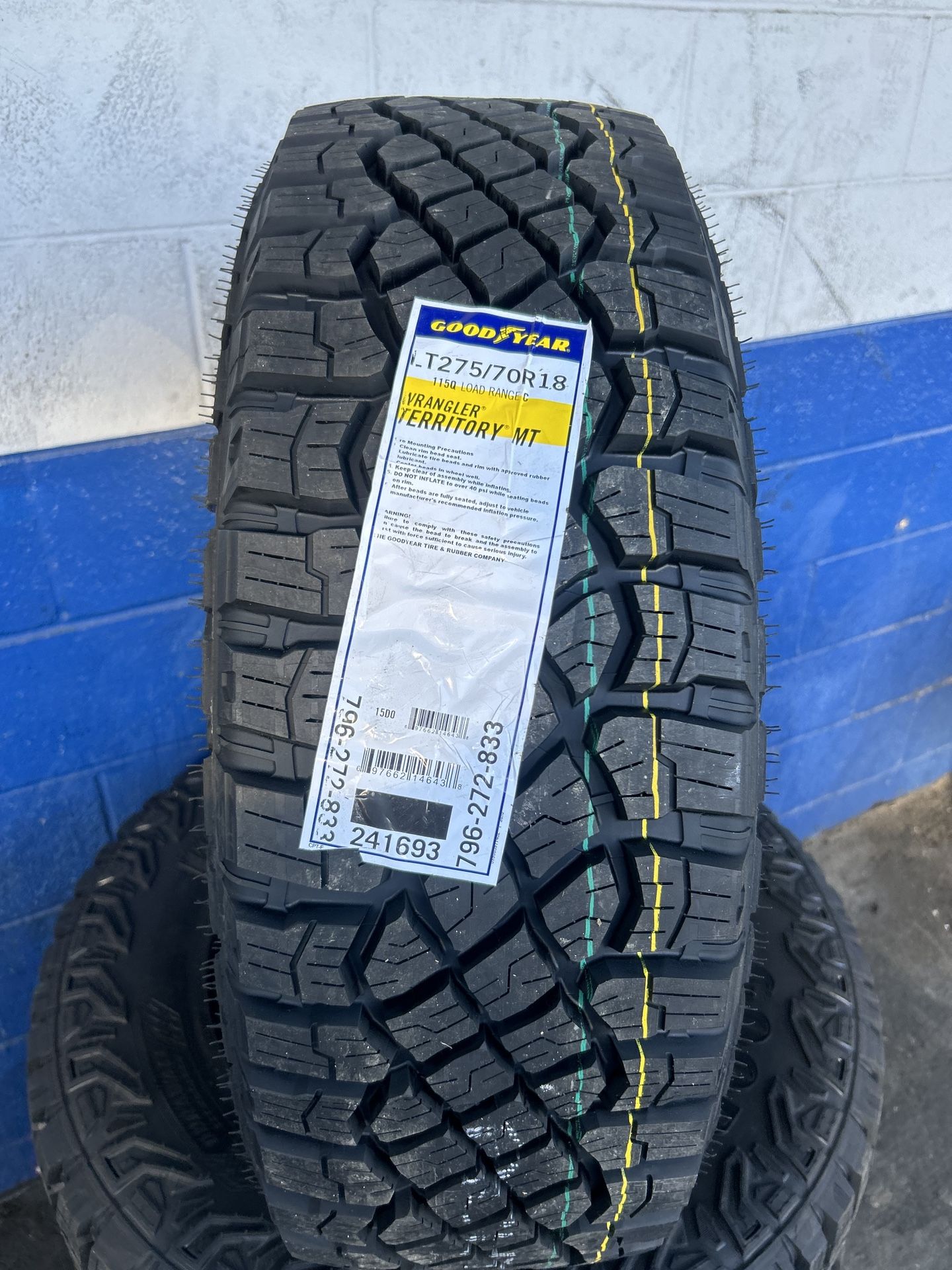 275/70/18 Goodyear Wrangler Territory MT