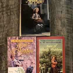 Anne of Green Gables Books, by L.M. Montgomery (Lot of 3)
