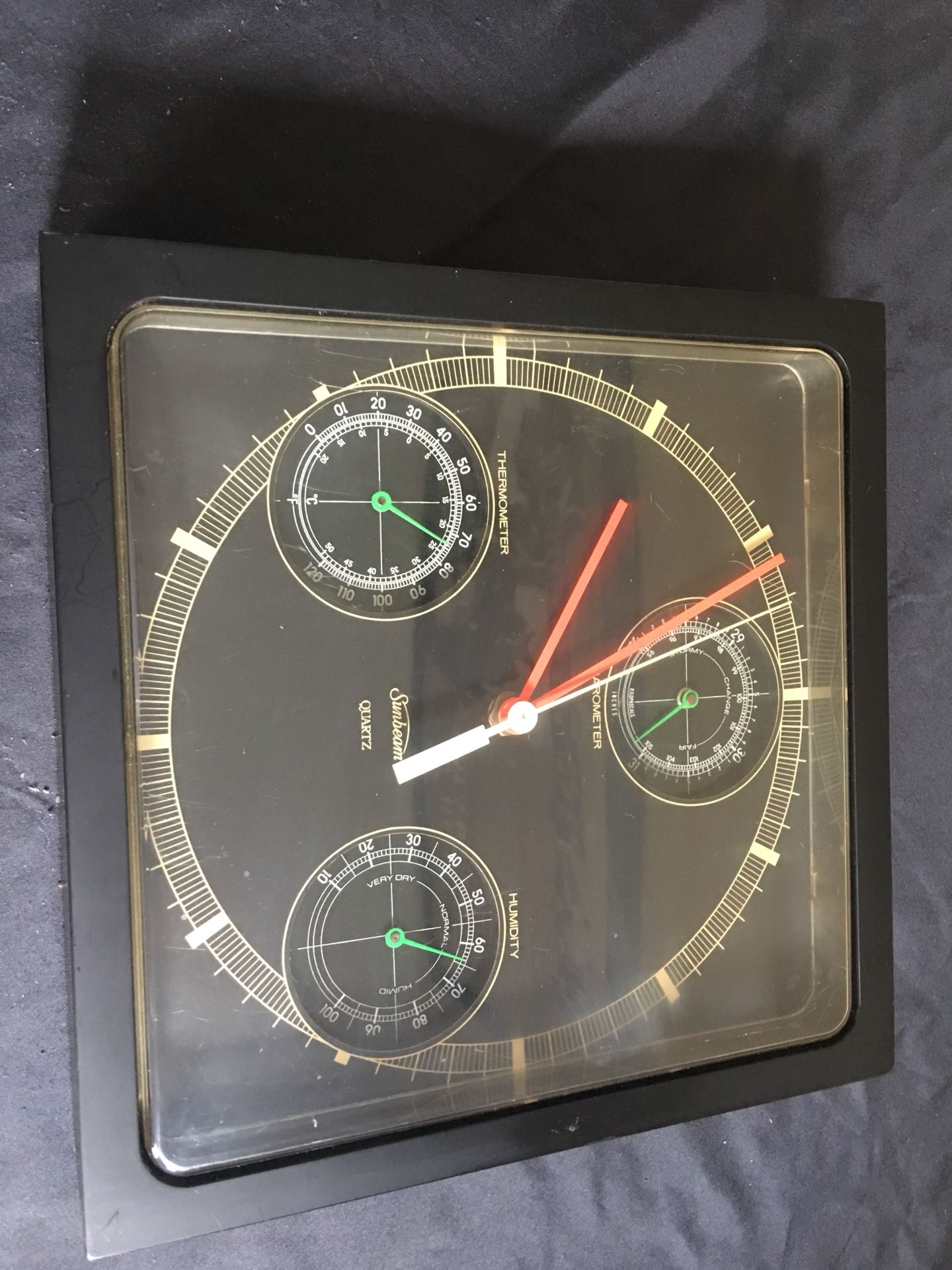 Vintage Sunbeam Quartz Weather Station