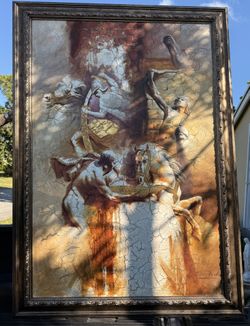 Stunning Hand-Painted Artwork – 80” x 57”