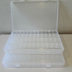 Storage Containers Set Of 2  14” X 8” X 2”
