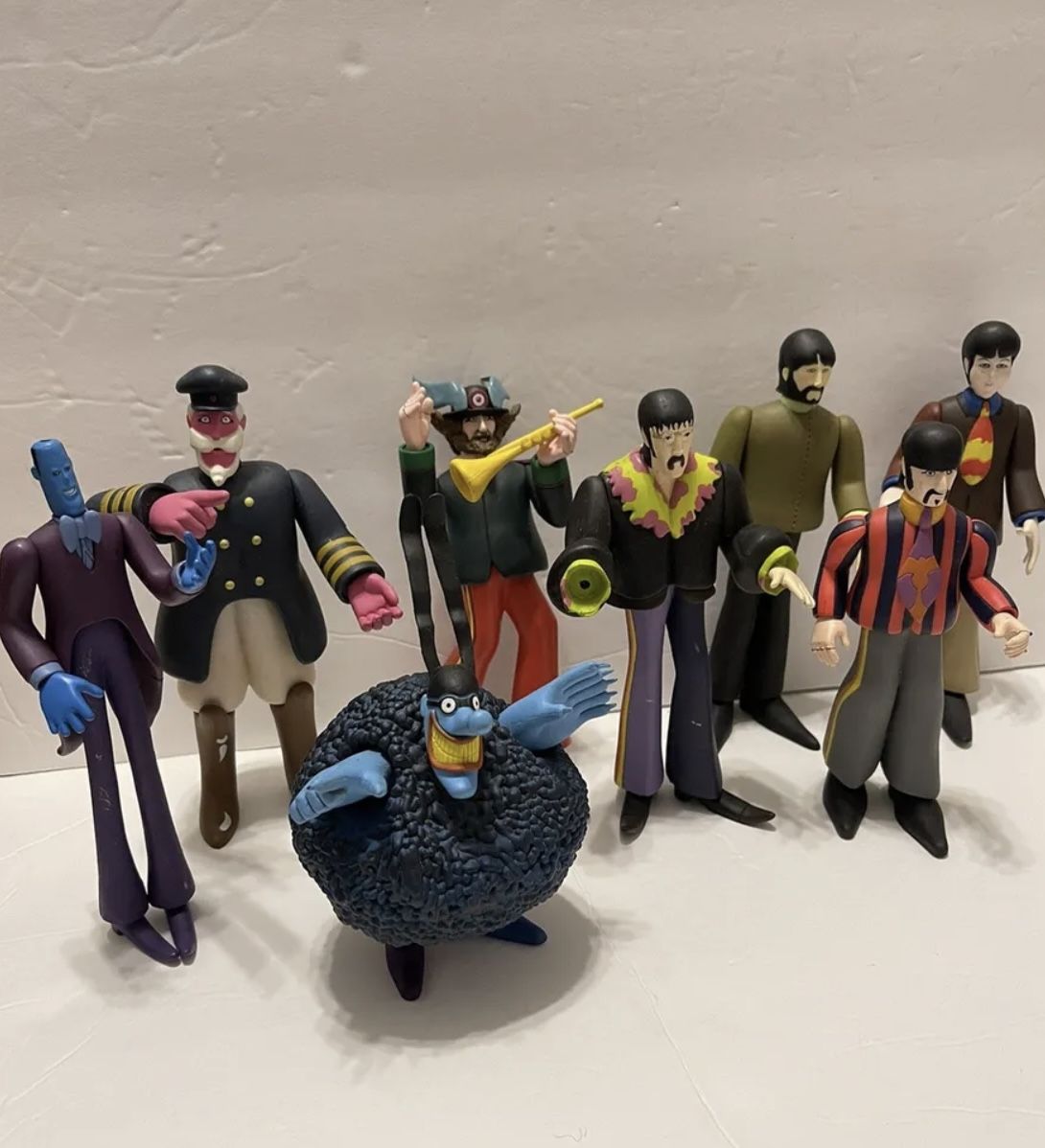 BEATLES 2000 McFarlane Yellow Sub Sgt Pepper Lonely Hearts Club Band Figures Lot