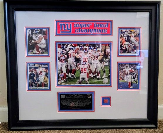 NEW YORK GIANTS SUPER BOWL XLII COMMEMORATE COLLECTORS COLLAGE