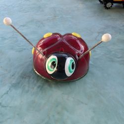 vintage 1960s Tin Toy Lehmann 921 Eva ladybug spark flight friction sheet without original packaging s