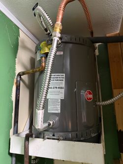 water heater 6gallon electric new just installed to test pipe im going to 75gallon no need for this one