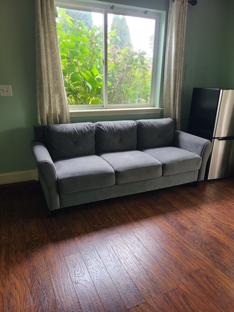 Blue/Grey Couch