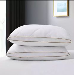 Unikome 2 pack standard Medium Support Cotton Down Feather