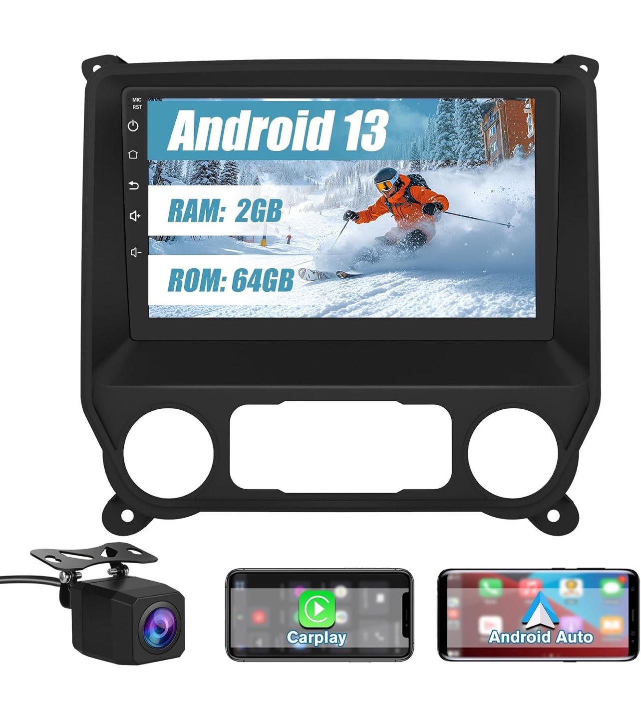 Car Radio Stereo for Chevy Silverado GMC Sierra 2014-2018