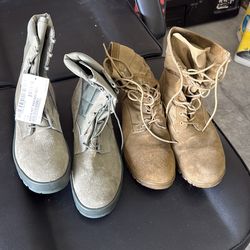 Military steel toe boots