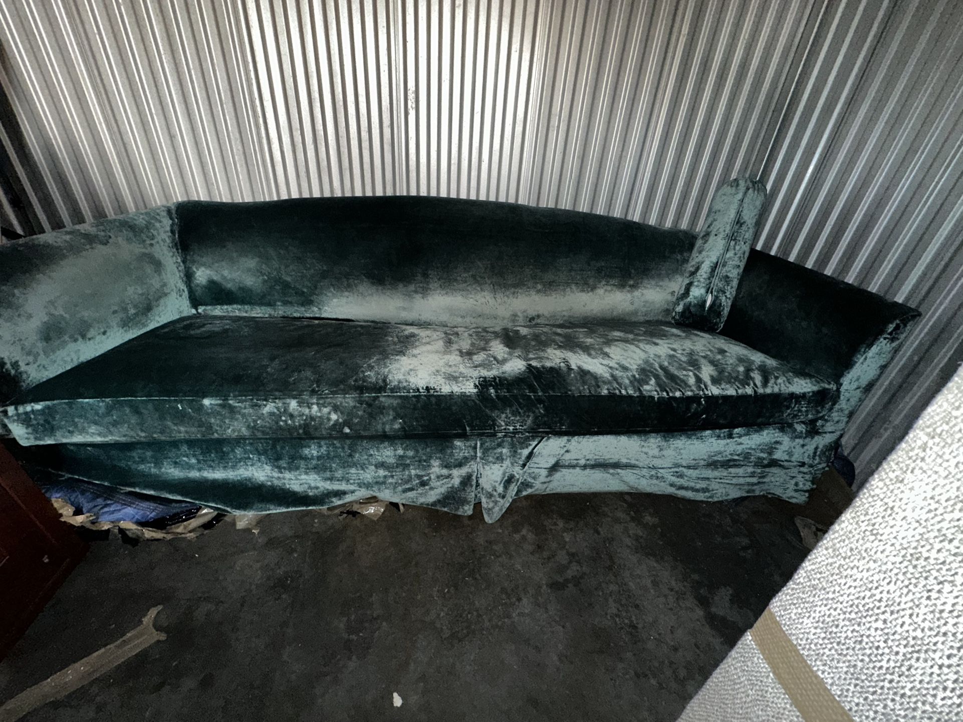 Green Velvet Couch
