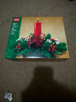 Lego Christmas candle set