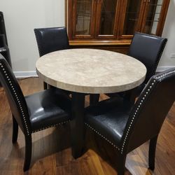 BEAUTIFUL MARBLE TABLE WITH 4 CHAIR'S.....😊😍