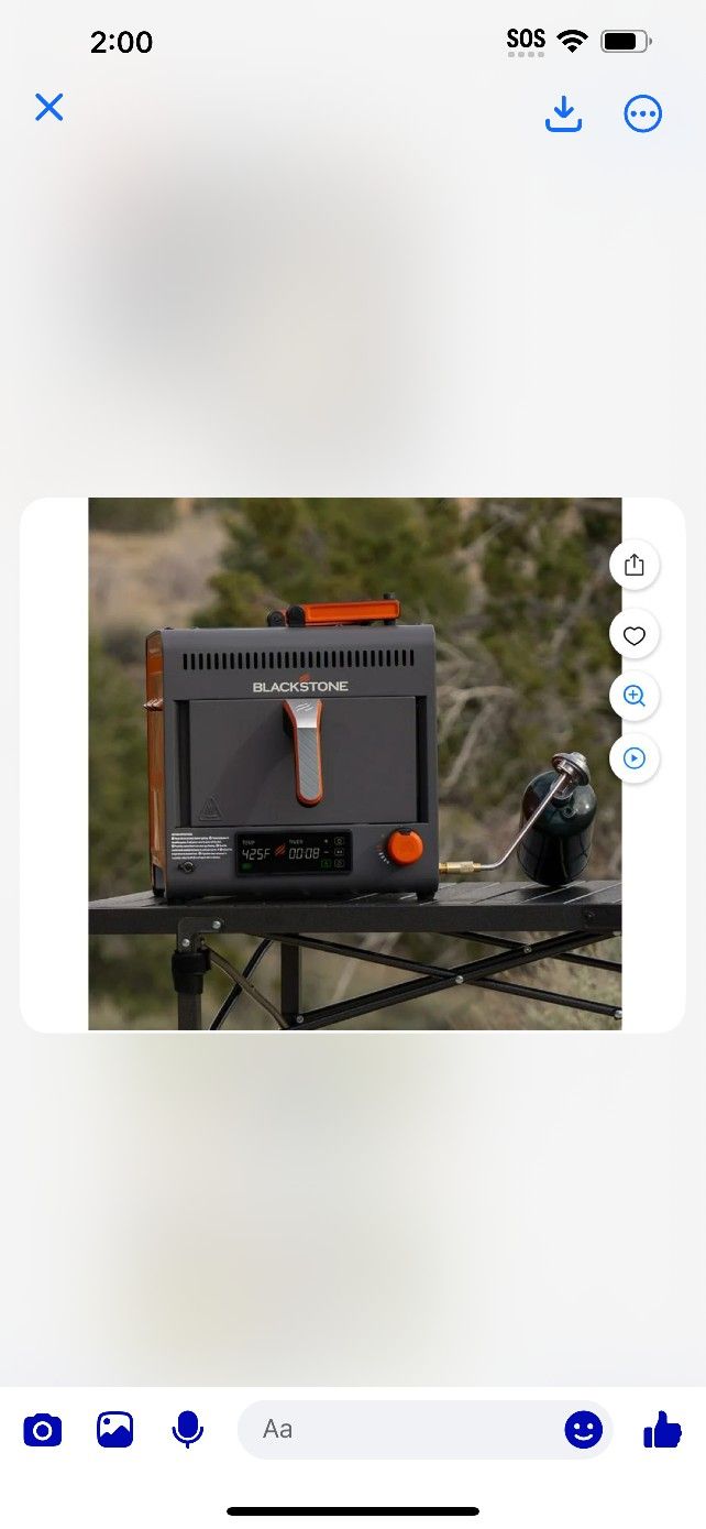 Blackstone Adventure Ready Freidora de Aire Portátil con Propano 4 Cuartos, Gris y Naranja, 18 W, Cable de 3 Pies