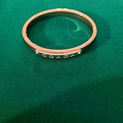 Coach Two Tone Bangel With Clasp