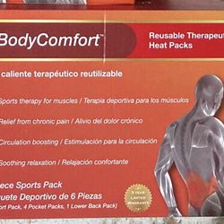 Body Comfort - Reusable Therapeutic Heat Packs 6 Piece Sports pack