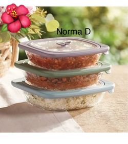 Set de 3 moldes para guardar nuevos en su caja 🌺 princess house 🌺