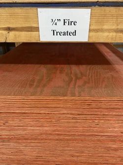 3/4” Fire Treated Plywood 4x8
