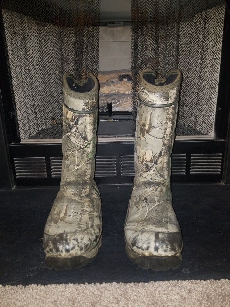 Rocky Rubber Hunting Fishing Work Chore Boots Size 13 M