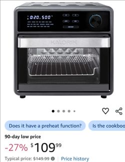 Kalorik MAXX 16 Quart Digital Air Fryer Oven, in Stainless Steel (AFO 47797 SS)