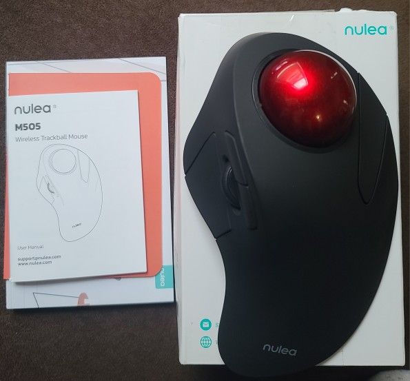 Nulea Ergonomic Wireless Trackball Mouse