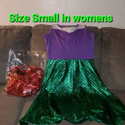 Mermaid Costume With Wig.. Please Read Description Box 